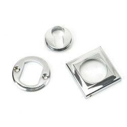 Polished Chrome Square Euro Escutcheon