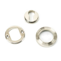 Polished Nickel Beehive Round Euro Escutcheon