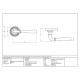 Newbury Lever on Beehive Rose Set - Aged Brass
