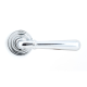 Newbury Lever on Art Deco Rose Set - Polished Chrome