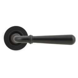 Newbury Lever on Round Rose Set - Aged Bronze