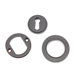 Aged Bronze Round Escutcheon
