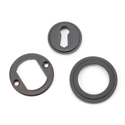 Aged Bronze Art Deco Escutcheon