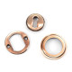 Polished Bronze Art Deco Escutcheon