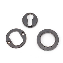 Aged Bronze Round Euro Escutcheon