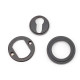 Aged Bronze Art Deco Euro Escutcheon