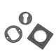 Aged Bronze Square Euro Escutcheon