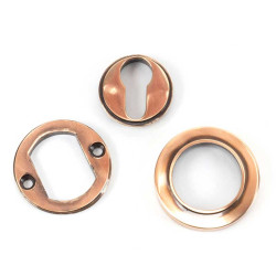 Polished Bronze Round Euro Escutcheon
