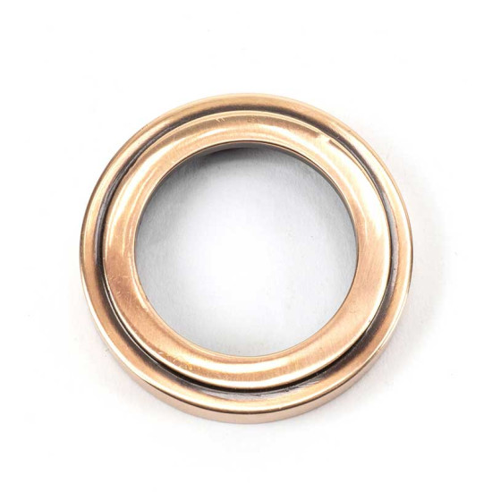 Polished Bronze Art Deco Euro Escutcheon