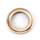 Polished Bronze Art Deco Euro Escutcheon