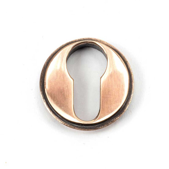 Polished Bronze Art Deco Euro Escutcheon