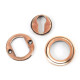 Polished Bronze Art Deco Euro Escutcheon