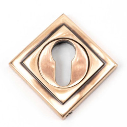 Polished Bronze Square Euro Escutcheon