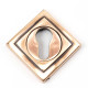 Polished Bronze Square Euro Escutcheon