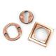 Polished Bronze Square Euro Escutcheon