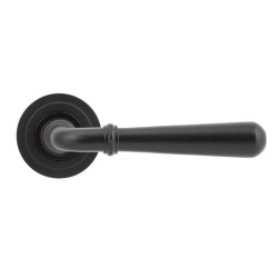 Newbury Lever on Art Deco Rose Set - Aged Bronze