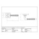 Hammered Newbury Lever on Square Rose Set - Polished Chrome