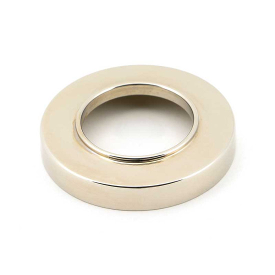 Hammered Newbury Lever on Round Rose Set - Polished Nickel
