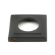 Hammered Newbury Lever on Square Rose Set - Aged Bronze