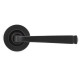 Avon Sprung Lever Door Handle on Round Rose Set - Aged Bronze