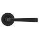 Avon Sprung Lever Door Handle on Art Deco Rose Set - Aged Bronze