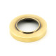 Aged Brass Newbury Lever on Round Rose Set - Unsprung