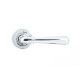 Polished Chrome Newbury Lever on Round Rose Set - Unsprung