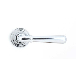 Polished Chrome Newbury Lever on Art Deco Rose Set - Unsprung