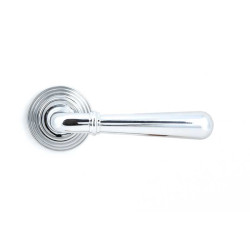 Polished Chrome Newbury Lever on Beehive Rose Set - Unsprung