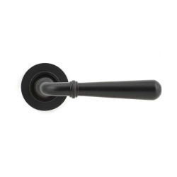 Aged Bronze Newbury Lever on Round Rose Set - Unsprung