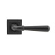 Aged Bronze Newbury Lever on Square Rose Set - Unsprung