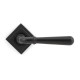 Aged Bronze Newbury Lever on Square Rose Set - Unsprung