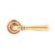 Polished Bronze Newbury Lever on Art Deco Rose Set - Unsprung