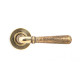 Aged Brass Hammered Newbury Lever on Beehive Rose Set - Unsprung