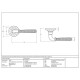 Polished Chrome Hammered Newbury Lever on Art Deco Rose Set - Unsprung