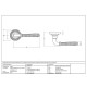 Polished Chrome Hammered Newbury Lever on Beehive Rose Set - Unsprung