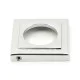 Polished Chrome Hammered Newbury Lever on Square Rose Set - Unsprung