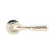 Polished Nickel Hammered Newbury Lever on Round Rose Set - Unsprung
