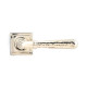 Polished Nickel Hammered Newbury Lever on Square Rose Set - Unsprung