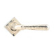 Polished Nickel Hammered Newbury Lever on Square Rose Set - Unsprung