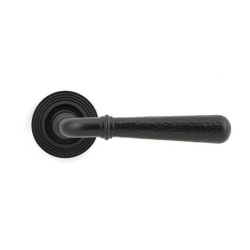 Aged Bronze Hammered Newbury Lever on Beehive Rose Set - Unsprung