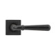 Aged Bronze Hammered Newbury Lever on Square Rose Set - Unsprung