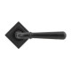 Aged Bronze Hammered Newbury Lever on Square Rose Set - Unsprung