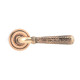 Polished Bronze Hammered Newbury Lever on Art Deco Rose Set - Unsprung