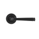 Aged Bronze Avon Lever Door Handle on Round Rose Set - Unsprung