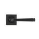 Aged Bronze Avon Lever Door Handle on Square Rose Set - Unsprung