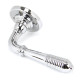 Polished Chrome Reeded Lever on Rose Set - Unsprung