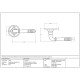 Polished Chrome Reeded Lever on Rose Set - Unsprung