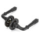 Aged Bronze Reeded Lever on Rose Set - Unsprung