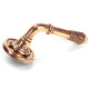 Polished Bronze Reeded Lever on Rose Set - Unsprung